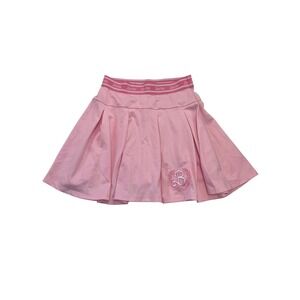 Barbie Pink Pleated Skirt Embroidered B Logo Elastic Waist Athleisure Size M